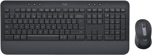 [920-011003] Logitech Signature MK650 Keyboard & Mouse Combo, Precision Tracking Sensor, 118 Total Keys, Bluetooth 5.0 & Logi Bolt USB Connectivity, English-Arabic Layout, Graphite | 920-011003