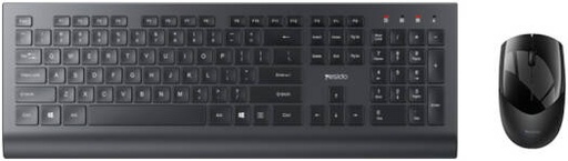 [KB13] Yesido KB13 Wireless Keyboard And Mouse Combo Set, 104 Keys, 8-10m Wireless Connection Distance, 3 Button With Wheel, Quiet Typing, ENG Layout, Low Power Consumption, Wide Compatibility, Black | KB13