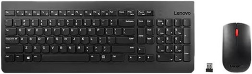 [4X30M39496] Lenovo Essential Wireless Keyboard and Mouse Combo, 2.5 Zone Layout, Optical Sensor, 1200 DPI Resolution, 2.4GHz Wireless Connectivity, English (UK) Layout, Black | 4X30M39496