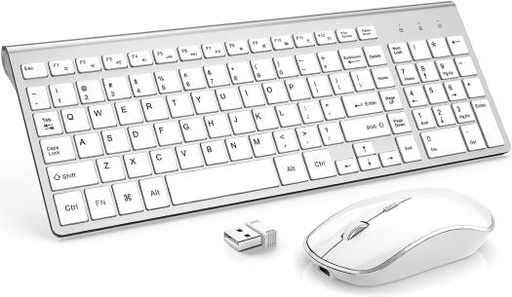 [joyaccess-wireless-keyboard-and-mouse-combo-rechargeable-j-joyaccess-2-4g-ergonomic-and-slim-quiet-click-compact-designed-for-windows-pc-laptop-tablet-silver] Joyaccess Wireless Keyboard and Mouse Combo Rechargeable J JOYACCESS 2.4G Ergonomic and Slim Quiet Click Compact Designed for Windows, PC, Laptop, Tablet, Silver |