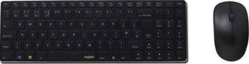 [9300M] Rapoo 9300M Keyboard+Mouse Combo - Black | 9300M
