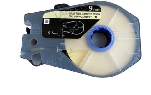 [Canon9mm-Yellow] Canon Label Tape Cassette, Width 9mm for Canon MK-3000 & MK-5000, Yellow | Canon9mm-Yellow