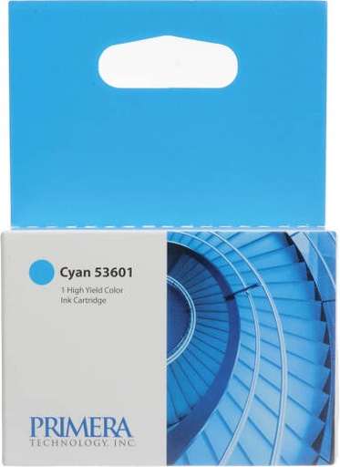 [53601] Primera 53601 Ink Cartridge High Yield Ink for Bravo 4100 Series Disc Printers, Cyan | 53601