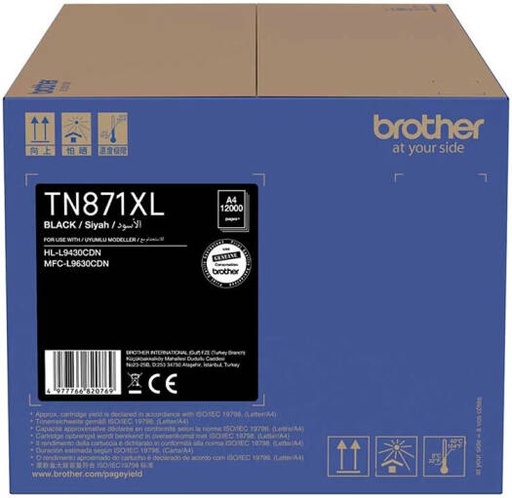 [TN-871XL-Black] Brother TN-871XL Toner Cartridge, Up to 12000 Yield, Vibrant Color Output, Black | TN-871XL-Black