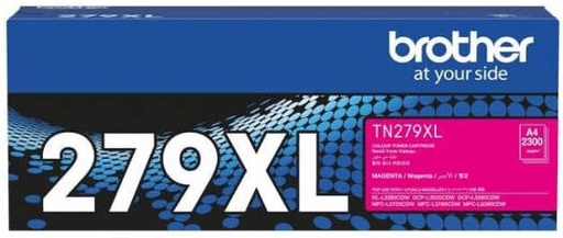 [TN-279XL-MAGENTA] Brother TN-279XL Toner Cartridge, Up to 2300 Yield, Magenta | TN-279XL-MAGENTA