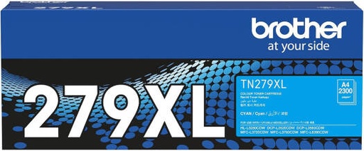 [TN-279XL-CYAN] Brother TN-279XL Toner Cartridge, Up to 2300 Yield, Cyan | TN-279XL-CYAN