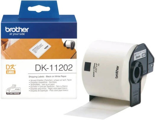 [DK-11202] Brother DK-11202 QL White Shipping Label, 300 Labels, 62mm Wide X 100mm Long, High Quality Genuine Brother Label Roll | DK-11202