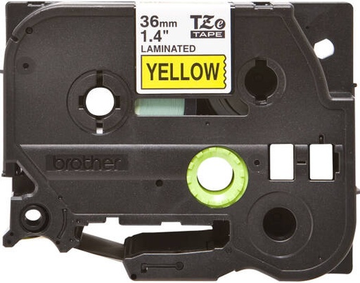 [TZe-661] Brother TZe-661 Black On Yellow Laminated Tape, 36mm Wide, 8m Long, High Quality Genuine Brother Laminate Cassette | TZe-661