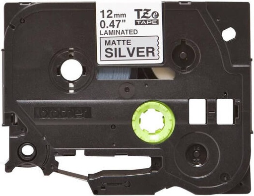 [TZe-M931] Brother TZe-M931 Black on Matt Silver Labelling Tape Cassette, 12 mm (W) x 8 m (L), Laminated, Brother Genuine Supplies | TZe-M931
