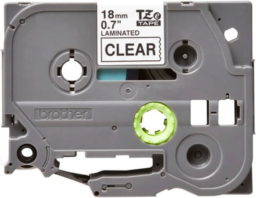 [TZE-141] Brother TZE-141 Cassette Tape, 18mm Wide, 8m Length, Black on Clear Tape, Laminated | TZE-141
