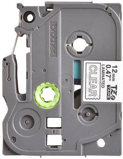 [TZE-135] Brother TZE135 Label Tape, White on Clear Label Tape, 12mm Width, 8m Length, Laminated | TZE-135