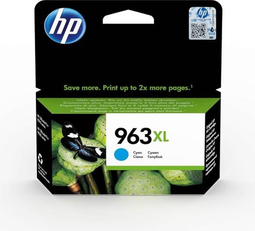[hp-963xl-high-yield-cyan-original-ink-cartridge-3ja27ae-works-with-hp-officejet-pro-9010-9013-9020-9023-printers-xl-pack-of-10pcs] HP 963Xl High Yield Cyan Original Ink Cartridge 3Ja27Ae Works With HP Officejet Pro 9010, 9013, 9020, 9023 Printers, Xl-Pack of 10pcs