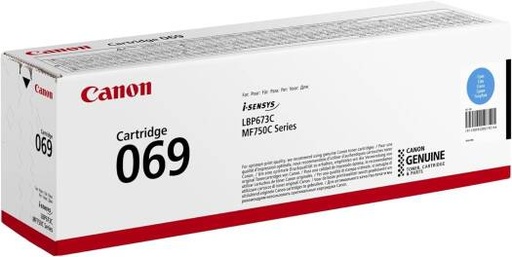 [canon-069-cyan-toner-cartridge-yields-of-1900-pages] Canon 069 Cyan Toner Cartridge, Yields of 1,900 Pages