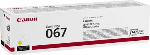 [canon-067-yellow-toner-cartridge-yields-of-1250-pages] Canon 067 Yellow Toner Cartridge, Yields of 1,250 Pages