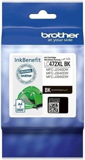 [brother-lc472xl-high-capacity-ink-cartridge-for-brother-mfc-j2340dw-printer-black] Brother LC472XL High Capacity Ink Cartridge for Brother MFC-J2340DW Printer (Black)
