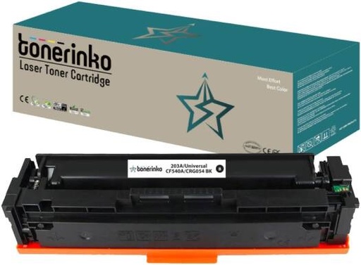 [CRG054 BK] Tonerinko Premium Replacement Toner Cartridge Compatible With HP 203A CF540A & 203X CF540X, For HP LaserJet Pro MFP M281fdw, M254dw (Black 203A/Universal, CF540A/CRG054 BK) | CRG054 BK