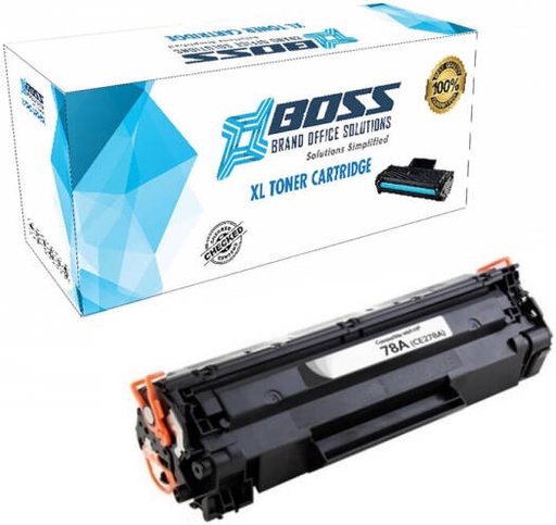 [HP 78A CE278A] BOSS XL Compatible Toner Cartridge, 2100 Pages Page Yield, Laser Print Technology, Smart Printing Technology, Replacement for HP 78A CE278A, Black | HP 78A CE278A
