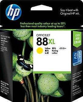 [C9393A] HP 88XL High Yield Yellow Original Ink Cartridge | C9393A