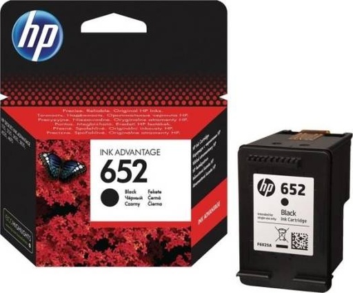 [F6V25AE] HP 652 Black Original Ink Advantage Cartridge | F6V25AE