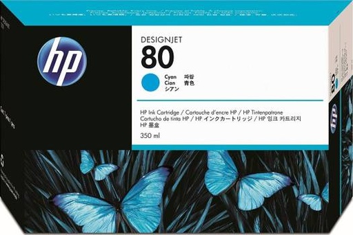 [C4846A] HP 80 350-ml Cyan DesignJet Ink Cartridge | C4846A