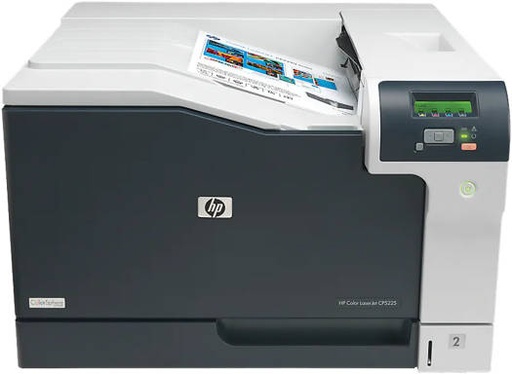[CE711AB19] HP CP5225n Color LaserJet A3 Professional Printer, Up to 20ppm Black & Color, Up to 600 x 600 DPI Resolution, 2-Line, 16-Character Backlit Display, 250-Sheet Face-Down Output Bin, White | CE711AB19