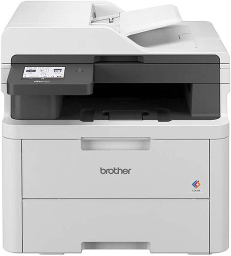 [MFC-L3720CDW] Brother MFC-L3720CDW Color Laser Printer, Print, Scan, Copy, Fax, Up to 18/19 ppm Print Speed, Up to 600 x 600 dpi Resolution, 3.5" Color Touch LCD, Up to 250 Sheets Capacity, White | MFC-L3720CDW