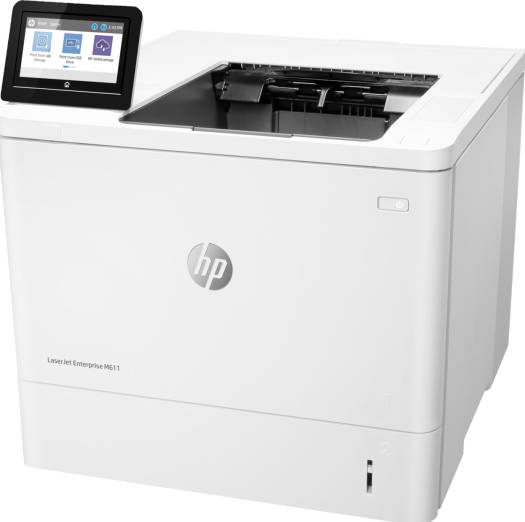 [7PS84A] HP M611dn LaserJet Enterprise Monochrome Printer, Up to 65ppm Print Speed, 1200x1200 Dpi Resolution, Auto Duplex Printing, 100 Sheets Multipurpose Feeder, White | 7PS84A