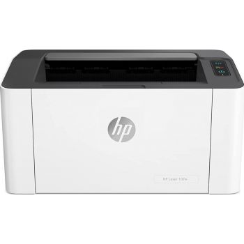 [4ZB78A] HP Laser M107w Printer, Print Speed up to 21 ppm, Up to 1,200 x 1,200 dpi Resolution, Up to 10000 Pages Duty Cycle, 150 Sheet Input Tray, Hi-Speed USB 2.0 Port, Wi-Fi, White | 4ZB78A