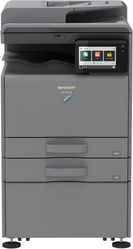 [BP-22C25] SHARP BP-22C25 Multifunctional Printer, Tiltable 7" Touch Control Panel, 25ppm Print Speed, Std 350 Max 1850 Sheets, Reversing Single Pass Feeder, Network, Print/Scan, Duplex, Gray | BP-22C25
