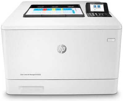 [E45028dn] HP E45028d Color LaserJet Managed, Up to 27 ppm Print Speed, Up to 600x600 DPI, 6.85cm Non-Touch Control Panel with 24 Keypad, Automatic Two-Sided Printing, White | E45028dn