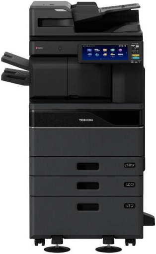 [E-STUDIO2528A] Toshiba E-STUDIO2528A Multifunction Printer, 25 PPM Print Speed, 10.1" Color WSVGA Touch Screen Tilting Display, Dual Scan Document Feeder, 1200-5200 Paper Capacity, Black | E-STUDIO2528A