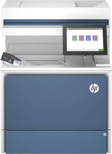 [6QN35A] HP Color LaserJet Enterprise MFP 6800dn Laser Printer, Print, Copy, Scan, Fax, Up to 55ppm Print Speed, Up to 1200 x 1200 DPI Resolution, 8" Display with Touchscreen, White | 6QN35A