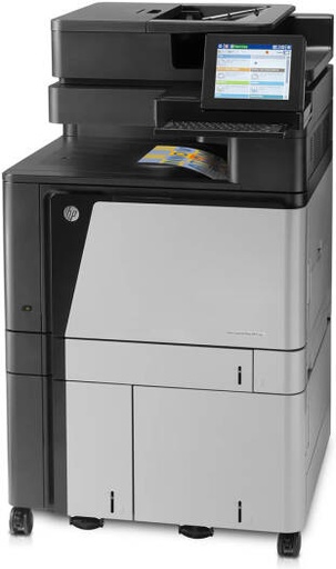[A2W76A] HP Color LaserJet Enterprise flow M880z+ Multifunction Printer, Up to 46 ppm Print Speed, 8" ColorTouch Display, 1200x1200 dpi, 200 Sheets ADF Capacity, USB 2.0 / GB ETH 10/100/1000T, Gray | A2W76A