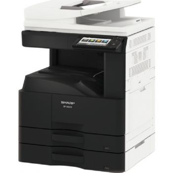 [BP-30M28] Sharp BP-30M28 7'' LCD Touchscreen Multi-Functional Printer, A3 Black & White Photocopier, Print/Scan/Fax/File, RAM 128GB, Standard 1100 Sheets Capacity, 28 B/W Ppm, 220 - 240V, Black White | BP-30M28