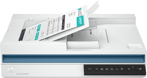 [20G06A] HP ScanJet Pro 3600 f1 Scanner, Automatic Feeder For 60 Documents, Single Pass Duplex Scanning, A4 Scanning Speed up to 30 Pages/Min, 60 Images/Min, Scan Load of Up to 3000 Pages, White | 20G06A