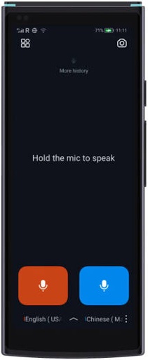 [SMART-TRANSLATOR] iFLYTEK Smart Translator, 5.05" HD Screen, MTK 6762 Octa-core Processor, 2GB RAM, 16GB ROM, WiFi, Global 4G LTE, Bluetooth 5.0, Up to 60 Languages, 2000mAh Battery, Black | SMART-TRANSLATOR