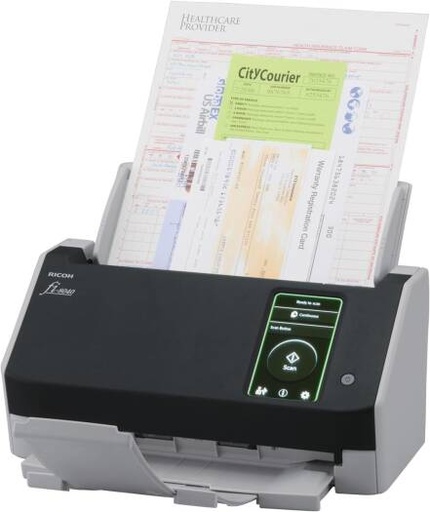 [PA03836-B001] Ricoh fi-8040 Image Scanner, 2x CIS Image Sensor, 40ppm Simplex & 80ipm Duplex Scanning Speed, Up to 600 dpi Optical Resolution, Overlap Detection (Ultrasonic Sensor), Length Detection | PA03836-B001