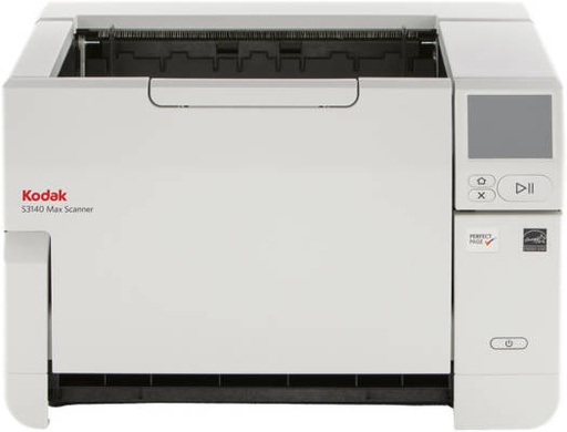 [8009441] Kodak S3140 MAX Scanner, 500 Sheets ADF, 140 PPM Simplex / 280 IPM Duplex Scan Speed, OCR (Optical Character Recognition) Technology, USB-B/USB-A/Ethernet, White | 8009441