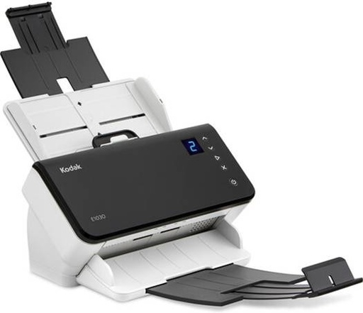 [8011876] Kodak Alaris E1030 Scanner, 30 PPM Simplex & 60 IPM Duplex, 80-Page Document Feeder, 600 DPI Resolution, 24/8-Bit Color/Grayscale Depth, White/Black | 8011876