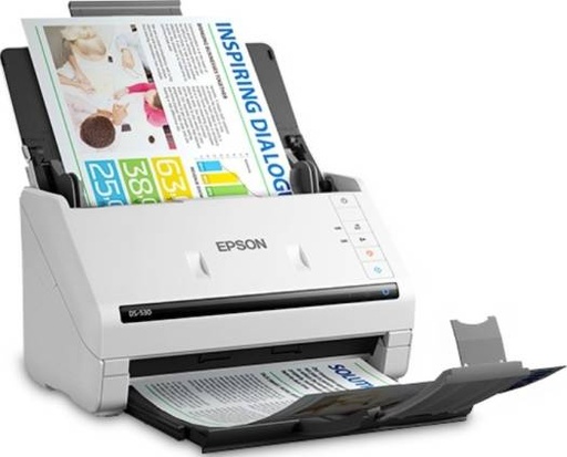 [B11B236201] Epson DS-530 Color Duplex Document Scanner, up to 35 ppm/70 ipm, includes TWAIN and ISIS, robust design with 50-page Auto Document Feeder | B11B236201