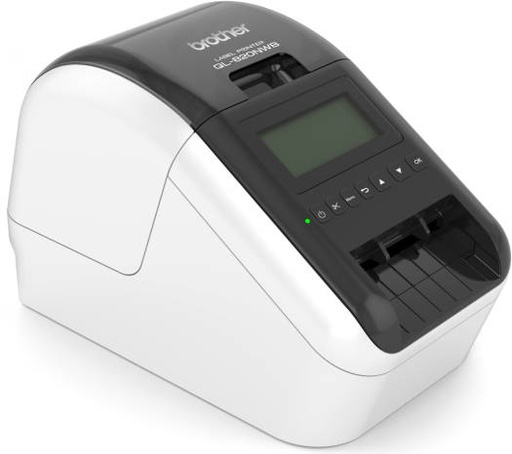 [QL-820NWB] Brother QL820NWB Ultra Flexible Label Printer, 176mm/sec Print Speed, 300 dpi × 600 dpi Resolution, Integrated LCD Display, USB, Network, Wireless, Bluetooth Connectivity, Black/White | QL-820NWB