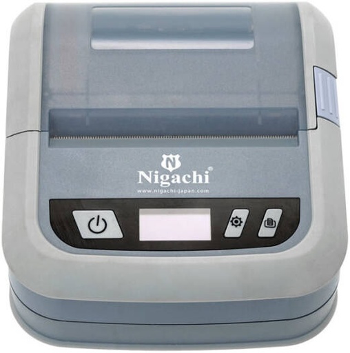 [NC-BT103] Nigachi NC-BT103 3-Inch Mobile Bluetooth Printer, Portable Receipt & Label Printer with USB, 203DPI & Barcode Support, Grey | NC-BT103