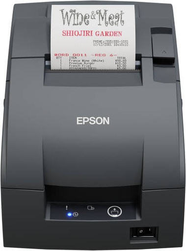 [C31CL27142] Epson TM-U220IIB Impact POS Receipt Printer, Ethernet Interface with Power Supply, NE Sensor & EDG, 9-Pin Dot-Matrix, 40-Column Width, ESC/POS Support | C31CL27142