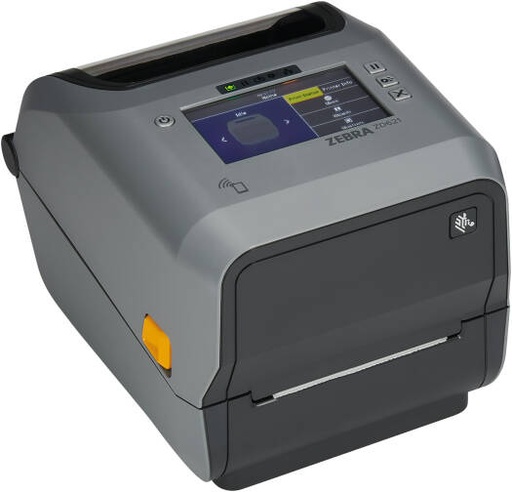 [ZD6A142-30EFR2EZ] Zebra ZD621R Thermal Transfer Printer, 203 x 203 DPI Resolution, 203mm/sec Print Speed, Built-In 4.3" Display, Ethernet LA, Bluetooth (BLE) & USB Port Interfaces, RFID Module, Gray | ZD6A142-30EFR2EZ