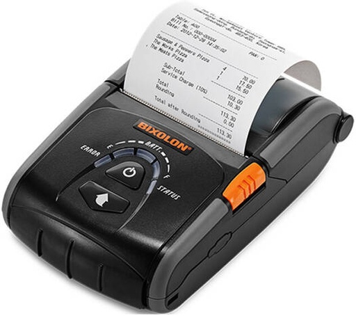 [SPP-R200IIBG] Bixolon SRP-R200BG Portable Receipt Printer, Print Speeds Up to 100 mm/Sec, IP43 Rated Protection, Apple MFi Certified Model, Wired or Wireless Connectivity, Black | SPP-R200IIBG