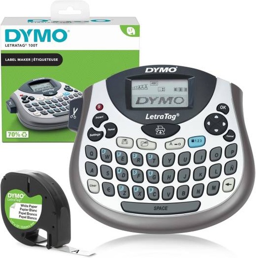[dymo-letra-tag-machine-lt-100t-blue-s0758380] DYMO LETRA TAG MACHINE LT 100T, BLUE, S0758380