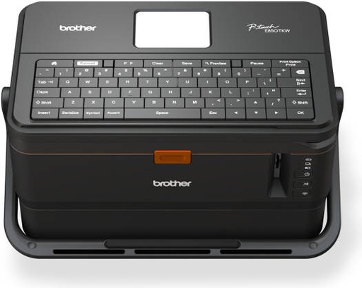 [PT-E850TKWLI] Brother PT-E850TKWLI Label & Tube Printer, Label 60 mm / sec Tube 40mm/sec Print Speeds, 360 dpi Resolution, LCD Display, QWERTY Keyboard, Wireless & USB Connectivity, Black | PT-E850TKWLI