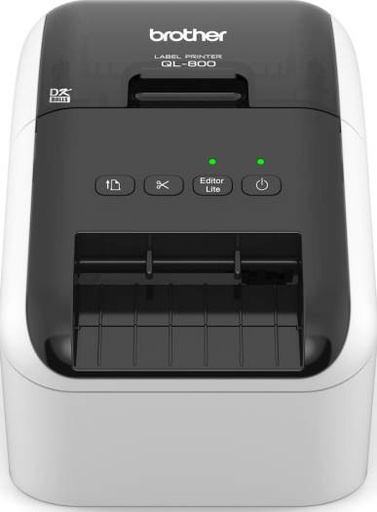 [QL-800] Brother QL-800 High-Speed Professional Label Printer, Lightning Quick Printing, Plug & Label Feature, Brother Genuine DK Pre-Sized Labels, Multi-System Compatible | QL-800