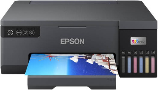 [C11CK37405] EPSON EcoTank L8050 High Volume 6 Colour A4 Photo Printer, Print 10x15cm Borderless Photos, 5.760 x 1.440 DPI Resolution, 22 ppm Print Speed, Black | C11CK37405
