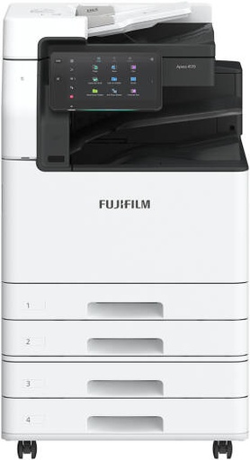 [C4570] Fujifilm Apeos C4570 Multifunction Printer, 45 ppm Print Speed, Up to 1200 x 2400 DPI Resolution, 10.1" Touch Panels, 250 Sheets Duplex ADF Capacity, 500 Sheets Paper Tray Capacity, White | C4570
